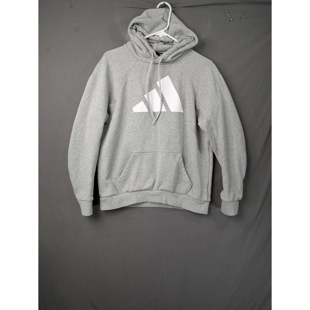 Adidas Mens Sportswear Future Icons Logo Hoodie GM6457 Gray Heather